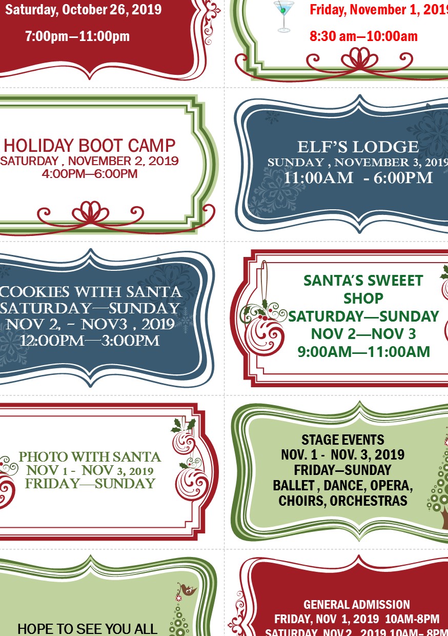 Christmas fair events Junior League of El Paso
